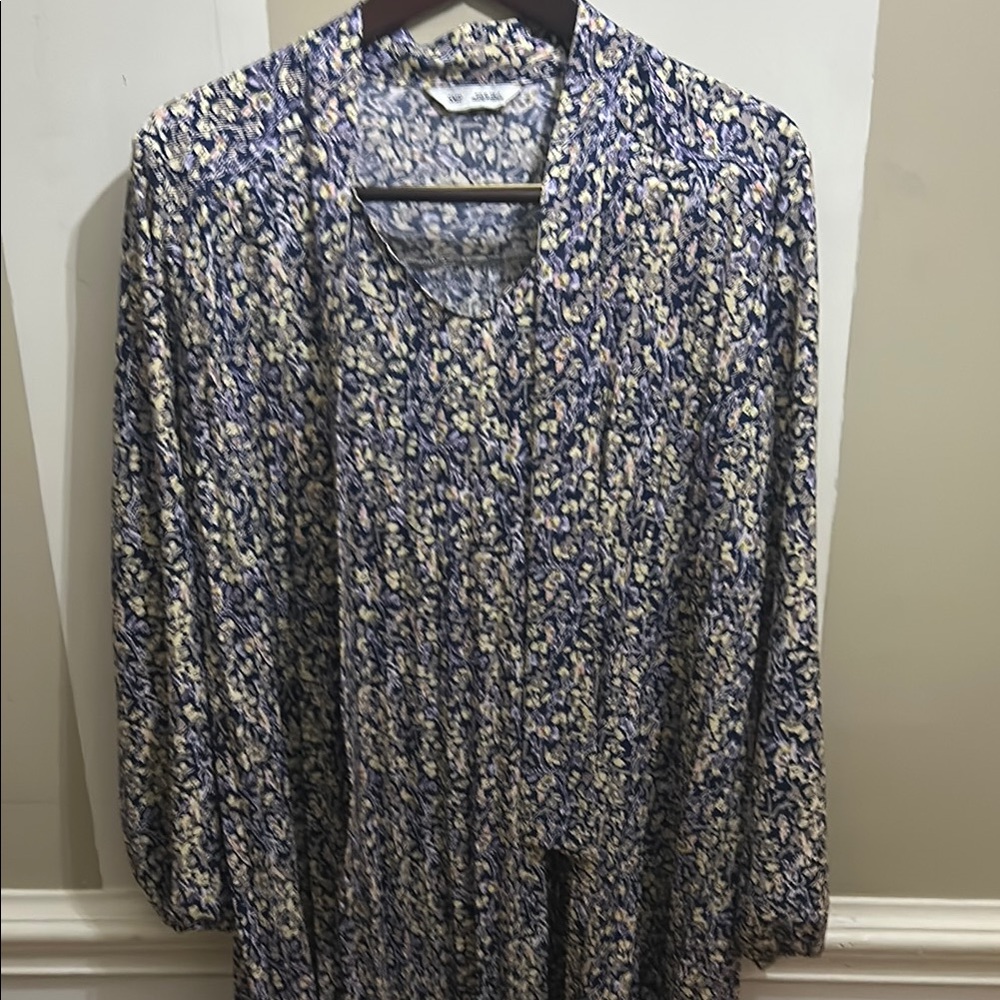SMF Blue/Purple Floral Dress